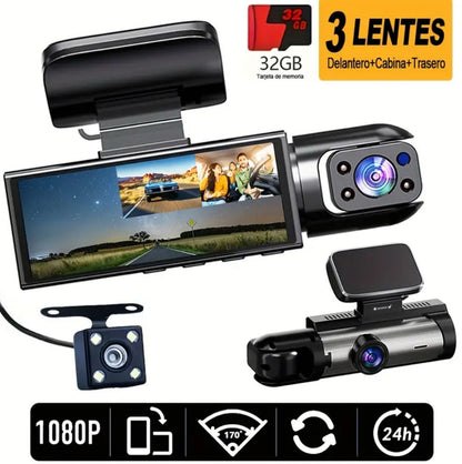 Seguridad en Cada Trayecto: Cámara de Coche 1080P con Visión 360°